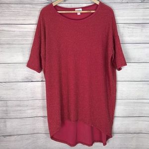 🌸LuLaRoe Pink & Gold Irma Tunic Shirt